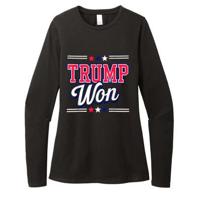 Trump Won 2024 Donald Trump Won 2024 Election Republican Win Womens CVC Long Sleeve Shirt