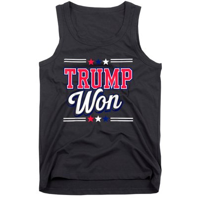 Trump Won 2024 Donald Trump Won 2024 Election Republican Win Tank Top