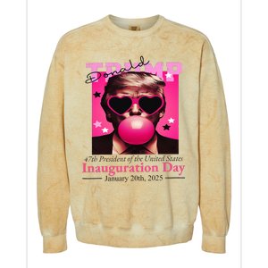 Trump Win 2024 Election Inauguration Day Colorblast Crewneck Sweatshirt