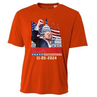 Trump Wins 2024 Election Trump Won 2024 Cooling Performance Crew T-Shirt