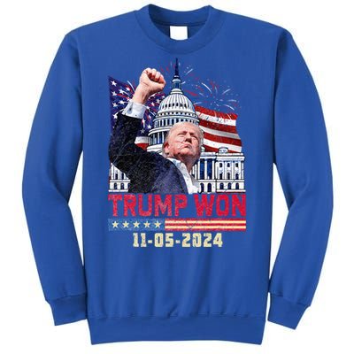 Trump Wins 2024 Election Trump Won 2024 Sweatshirt