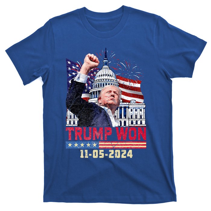 Trump Wins 2024 Election Trump Won 2024 T-Shirt