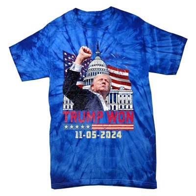 Trump Wins 2024 Election Trump Won 2024 Tie-Dye T-Shirt