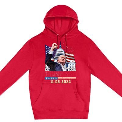 Trump Wins 2024 Election Trump Won 2024 Premium Pullover Hoodie