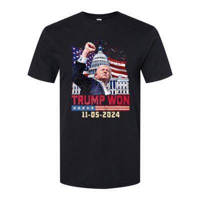 Trump Wins 2024 Election Trump Won 2024 Softstyle CVC T-Shirt