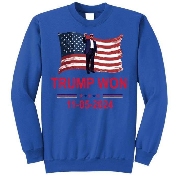 Trump Wins 2024 Election Trump Won 2024 Sweatshirt