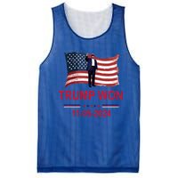 Trump Wins 2024 Election Trump Won 2024 Mesh Reversible Basketball Jersey Tank