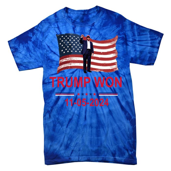 Trump Wins 2024 Election Trump Won 2024 Tie-Dye T-Shirt