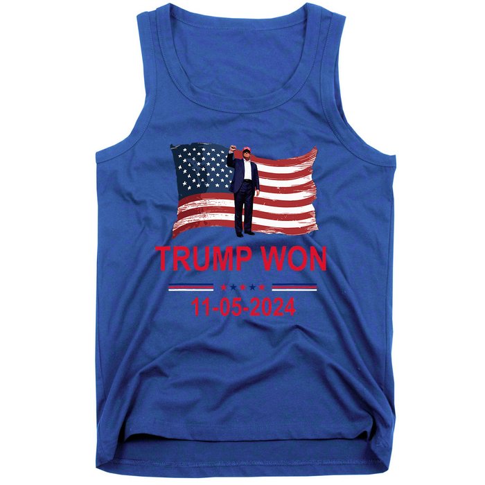 Trump Wins 2024 Election Trump Won 2024 Tank Top