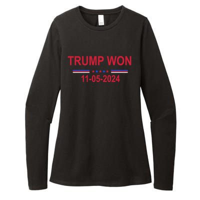 Trump Wins 2024 Election Trump Won 2024 Womens CVC Long Sleeve Shirt