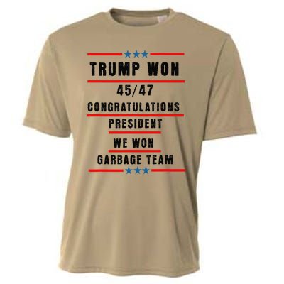 Trump Won 2024 Congratulation President 45th47th Cooling Performance Crew T-Shirt