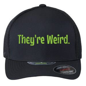 Theyre Weird 2024 Election President Harris Trump Flexfit Unipanel Trucker Cap