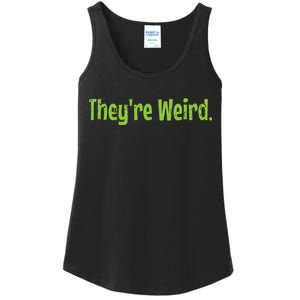 Theyre Weird 2024 Election President Harris Trump Ladies Essential Tank