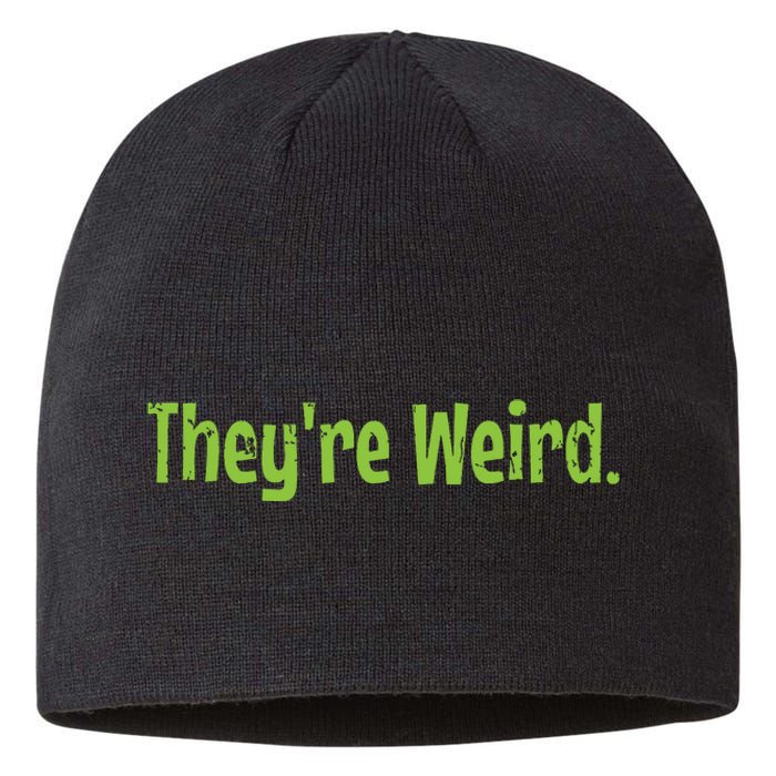 Theyre Weird 2024 Election President Harris Trump Sustainable Beanie