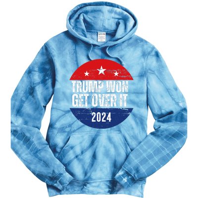 Trump Won 2024 Trump President Tie Dye Hoodie