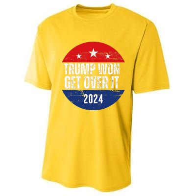 Trump Won 2024 Trump President Performance Sprint T-Shirt