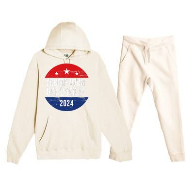 Trump Won 2024 Trump President Premium Hooded Sweatsuit Set