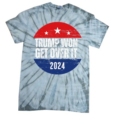 Trump Won 2024 Trump President Tie-Dye T-Shirt