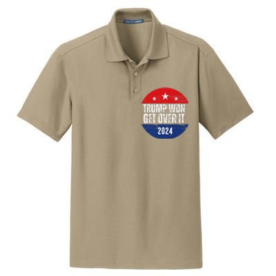 Trump Won 2024 Trump President Dry Zone Grid Polo