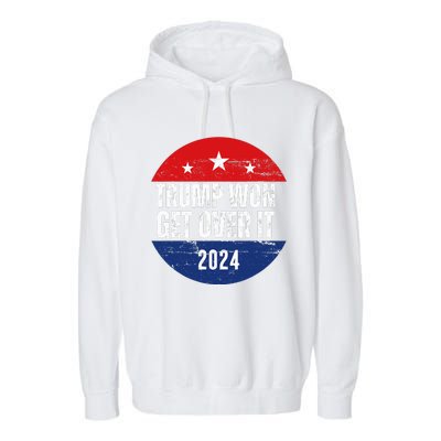 Trump Won 2024 Trump President Garment-Dyed Fleece Hoodie