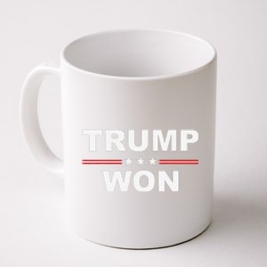 Trump Wins 2024 Election Trump Won 2024 Coffee Mug