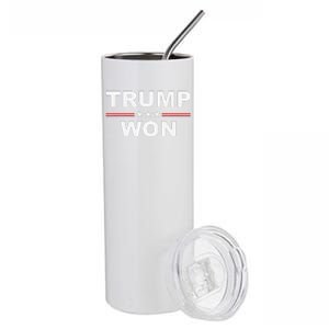 Trump Wins 2024 Election Trump Won 2024 Stainless Steel Tumbler