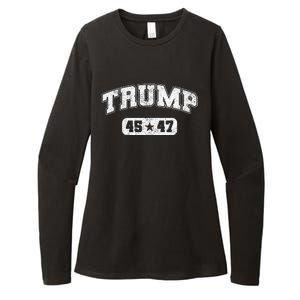 Trump Won 2024 Election 45 47 Victory President Inauguration Womens CVC Long Sleeve Shirt