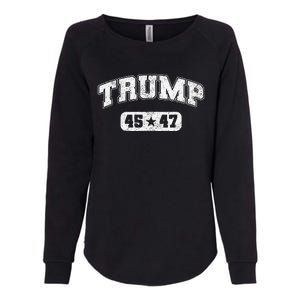 Trump Won 2024 Election 45 47 Victory President Inauguration Womens California Wash Sweatshirt