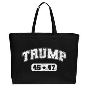 Trump Won 2024 Election 45 47 Victory President Inauguration Cotton Canvas Jumbo Tote