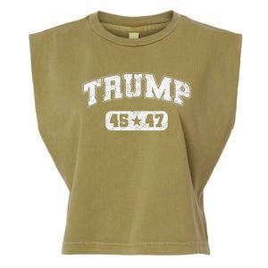 Trump Won 2024 Election 45 47 Victory President Inauguration Garment-Dyed Women's Muscle Tee