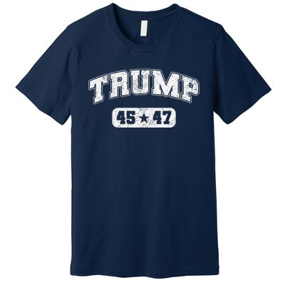 Trump Won 2024 Election 45 47 Victory President Inauguration Premium T-Shirt