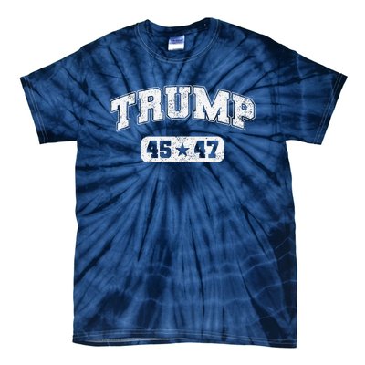 Trump Won 2024 Election 45 47 Victory President Inauguration Tie-Dye T-Shirt