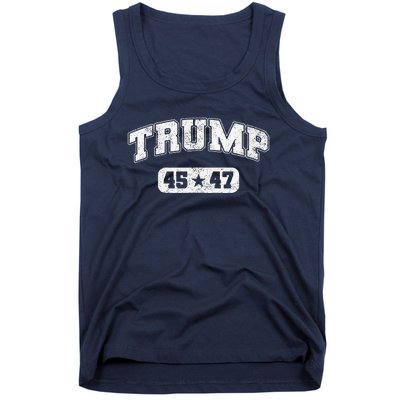 Trump Won 2024 Election 45 47 Victory President Inauguration Tank Top