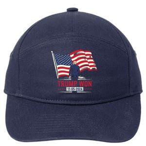 Trump Wins 2024 Election Trump Won 2024 7-Panel Snapback Hat