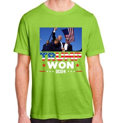 Trump Won 2024 Get Over It 47th Us President Adult ChromaSoft Performance T-Shirt