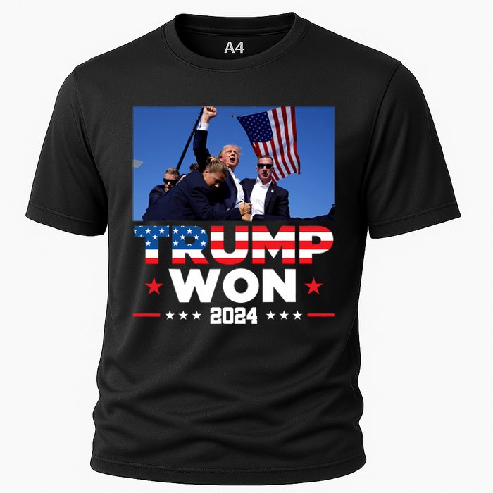 Trump Won 2024 Get Over It 47th Us President Cooling Performance Crew T-Shirt