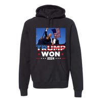 Trump Won 2024 Get Over It 47th Us President Premium Hoodie