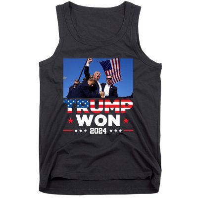 Trump Won 2024 Get Over It 47th Us President Tank Top