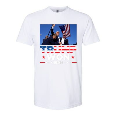 Trump Won 2024 Get Over It 47th Us President Softstyle CVC T-Shirt