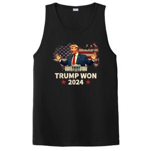 Trump Won 2024 President 47th Election Us Flag PosiCharge Competitor Tank