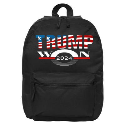 Trump Wins 2024 Election Trump Won 2024 Trump Win 16 in Basic Backpack