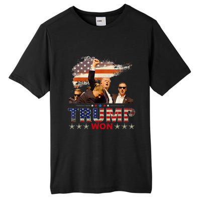 Trump Won 2024 President 47th Of White House Tall Fusion ChromaSoft Performance T-Shirt