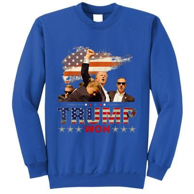 Trump Won 2024 President 47th Of White House Sweatshirt