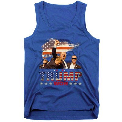 Trump Won 2024 President 47th Of White House Tank Top