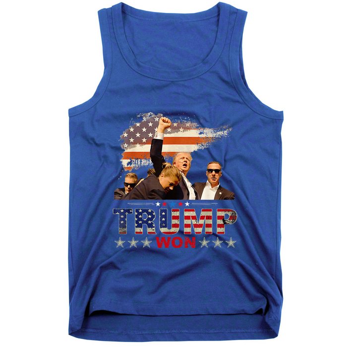 Trump Won 2024 President 47th Of White House Tank Top