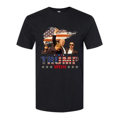 Trump Won 2024 President 47th Of White House Softstyle CVC T-Shirt