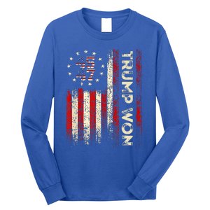 Trump Won 2024 Election President 47 Th Long Sleeve Shirt