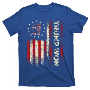 Trump Won 2024 Election President 47 Th T-Shirt