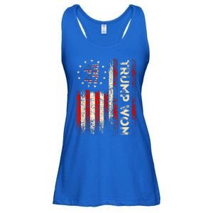 Trump Won 2024 Election President 47 Th Ladies Essential Flowy Tank