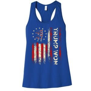 Trump Won 2024 Election President 47 Th Women's Racerback Tank